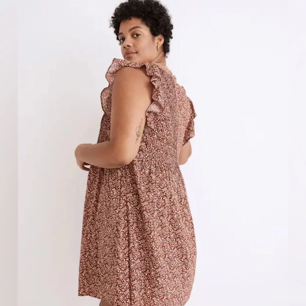 Madewell Pintuck Florentine Floral Mini Dress - Picture 3 of 11